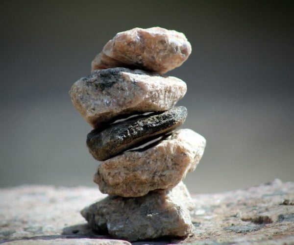 a stack of rocks